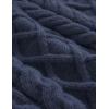imageAelfric Eden Womens Oversized Sweaters 2025 Cable Knit Chunky Sweater Lantern Sleeve Crewneck Pullover Loose OutfitsNavy Blue