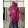 imageAelfric Eden Womens Graphic Hoodies Star Print Hoodie Unisex Y2K Oversized Fashion Hoodies PulloverPurple