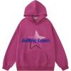 imageAelfric Eden Womens Graphic Hoodies Star Print Hoodie Unisex Y2K Oversized Fashion Hoodies PulloverPurple