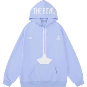imageAelfric Eden Oversized Graphic Hoodies Unisex City Vintage Hooded Sweatshirt Pullover Streetwear Clothes with PocketLight Blue