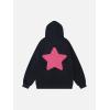 imageAelfric Eden Womens Oversized Hoodies Star Graphic Print Hooded Sweatshirts Long Sleeve Y2k Streetwear Fall Outfits 2025Black