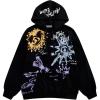 imageAelfric Eden Graphic Hoodies for Men Oversized Hoodie Sweatshirt Streetwear Graffiti Hooded Pullover