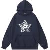 imageAelfric Eden Graphic Hoodies for Women Graffiti Star Print Hoodie Y2k Oversized Hoodies Pullover Streetwear SweatshirtsNavy Blue