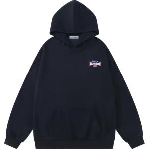 imageAelfric Eden Graphic Hoodies Oversized Print Hooded Sweatshirt Unisex Vintage Aesthetic Long Sleeve Pullover TopsBlack