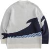 imageAelfric Eden Men Tiedye Sweater Casual Knitted Sweater Unisex Long Sleeve Pullover SweaterWhite
