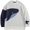 imageAelfric Eden Men Tiedye Sweater Casual Knitted Sweater Unisex Long Sleeve Pullover SweaterWhite