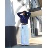 image:imageAelfric Eden 77 Print Pullover Hoodie Graphic Hoodies Y2k Loose Streetwear Hooded Sweatshirt UnisexNavy Blue
