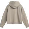 image:imageAelfric Eden Acid Wash Zip Up Hoodie Distressed Boxy Sweatshirt with Raw Edge Pockets Vintage Streetwear JacketGrey