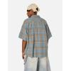 image:imageAelfric Eden Gradient Plaid Pocket Short Sleeve ShirtBlue