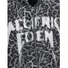 image:imageAelfric Eden Leopard Print Zip Up Hoodie Cropped Oversized Sweatshirts Boxy Casual Jackets Streetwear ClothesBlack