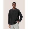 image:imageAelfric Eden Mens Oversized Long Sleeve Shirts Washed Heavyweight Cotton T Shirts Vintage Tees UnisexGrey
