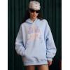 image:imageAelfric Eden Womens Graphic Hoodies Blurring Bow Star Pullover Hoodie Unisex Oversized Y2K Cute Hooded SweatshirtBlue