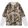 image:imageAelfric Eden Crewneck Sweatshirt Oversized Camo Sweatshirts Men Casual Patchwork Pullover Streetwear Graphic TopsGreen