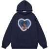 image:imageAelfric Eden Womens Graphic Hoodies Lace Dog Pullover Hoodie Unisex Oversized Y2K Cute Hooded SweatshirtDark Blue