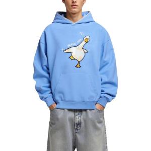 image:imageAelfric Eden Embroidery Duck Pullover Hoodie Women Graphic Print Hooded Sweatshirt Unisex Oversized Casual Street Y2K TopsBlue