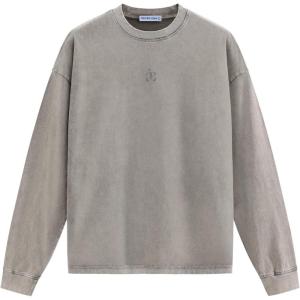image:imageAelfric Eden Mens Oversized Long Sleeve Shirts Washed Heavyweight Cotton T Shirts Vintage Tees UnisexGrey