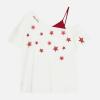 image:imageAelfric Eden Star Graphic Off The Shoulder Tee Womens Oversized Graphic Tees Short Sleeve Summer Cute T Shirts Y2K TopsWhite