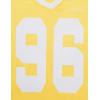 image:imageAelfric Eden Womens Jersey Tshirts Letter Printed Tees V Neck Mesh Short Sleeve Y2k Summer Casual Tops ClothesYellow