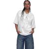 image:imageAelfric Eden Womens Number Lace Jersey Tops Graphic Short Sleeve V Neck Tees Oversized TShirt TopsWhite