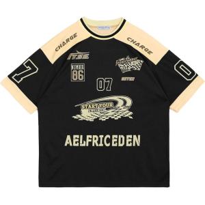 image:imageAelfric Eden 90s Oversized T Shirts Unisex Graphic Jersey Printed Casual Tees Streetwear Vintage Summer Top TshirtBlack