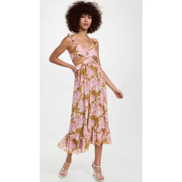 LIKELY Womens Katerina DressOlive Oil Pink