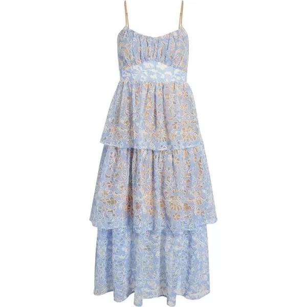 LIKELY Womens Santos DressBluebellWhite