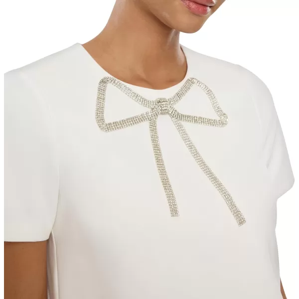 imageLIKELY Womens Marullo Dress with Jewel BowWhite