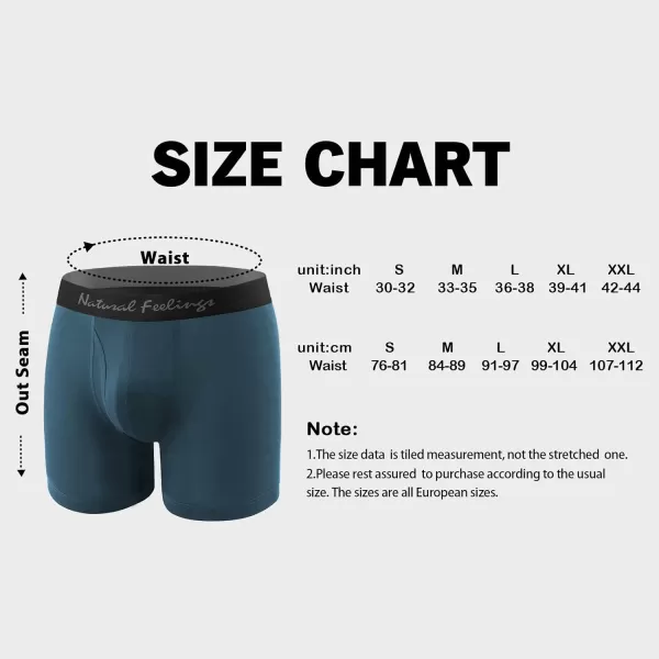 Natural Feelings Athletic Mens Underwear Boxer Briefs for Men pack 24 Pack S M L XL XXLG Modal PatternLight GrayGreenBlack