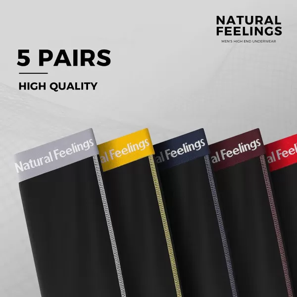 Natural Feelings Boxer Briefs Mens Underwear Men Pack Soft Cotton Open Fly UnderwearNo Open Fly5