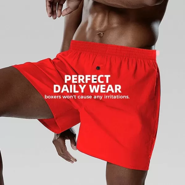 Natural Feelings Classic Boxers Shorts Cotton Woven Mens Underwear Boxers PackK Color Multil Mens Boxers