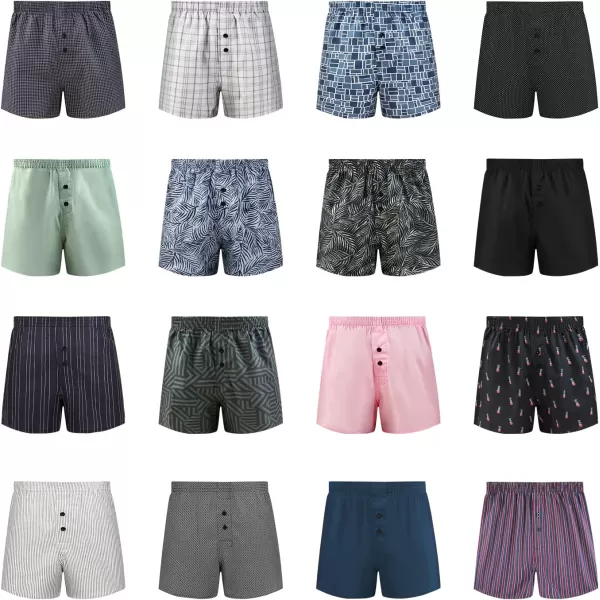 Natural Feelings Classic Boxers Shorts Cotton Woven Mens Underwear Boxers PackZ Men Boxer Random Styles Pack of 5