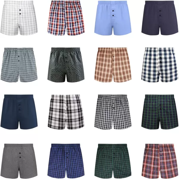 Natural Feelings Classic Boxers Shorts Cotton Woven Mens Underwear Boxers PackZ Men Boxer Random Styles Pack of 5