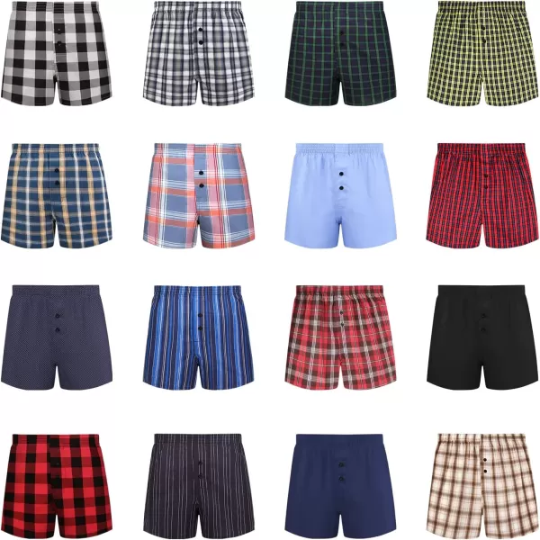 Natural Feelings Classic Boxers Shorts Cotton Woven Mens Underwear Boxers PackZ Men Boxer Random Styles Pack of 5