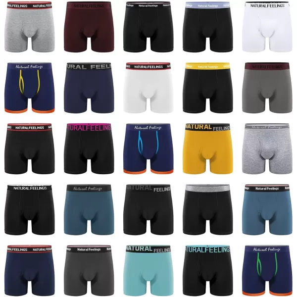 Natural Feelings Mens Underwear Coolzone Boxer Briefs for Men Pack Stretch Performance Quick Dry Sports UnderwearZ Random Mens Boxer Briefs 5 Pairs