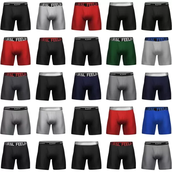 Natural Feelings Mens Underwear Coolzone Boxer Briefs for Men Pack Stretch Performance Quick Dry Sports UnderwearZ Random Mens Boxer Briefs 5 Pairs