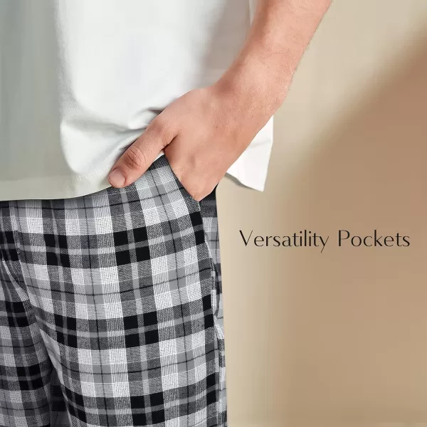 Natural Feelings Mens Woven Sleep Pajama Pant Men Flannel Pajama Pants Cotton Sleep Pant Lounge Sleepwear Pants with PocketsBmens Pj Pants