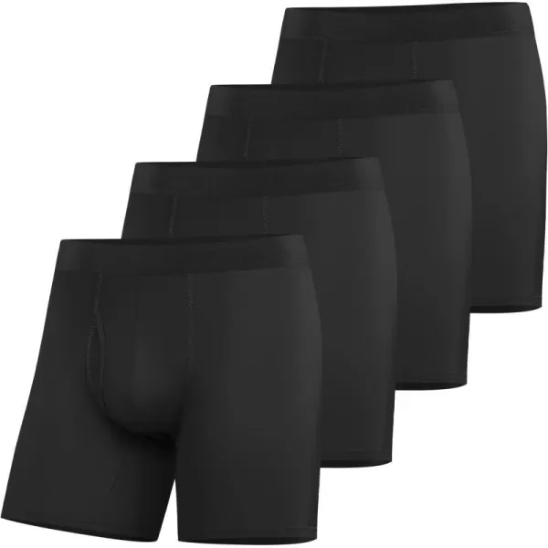 A1: 4-pairs, Black Boxer Briefs