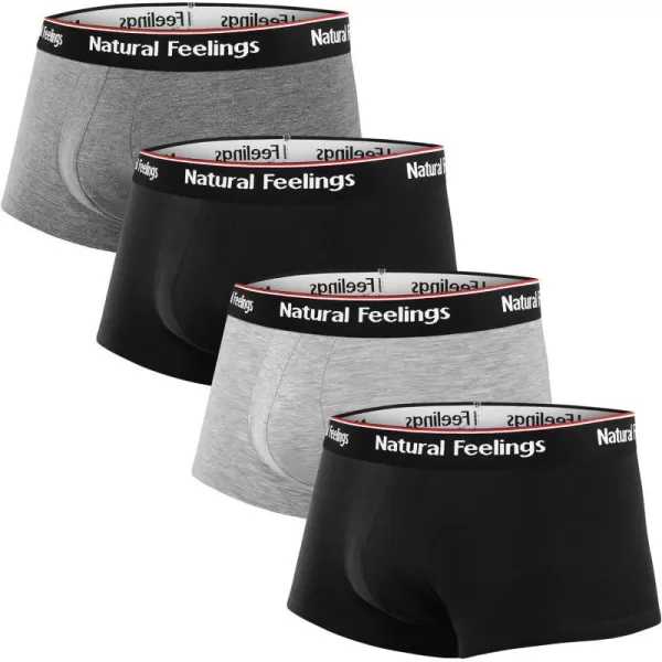 B: Black/Grey Trunks ( 4 Pack)