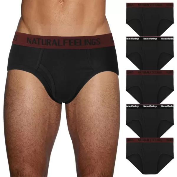 D:mens Black Briefs 5 Pack