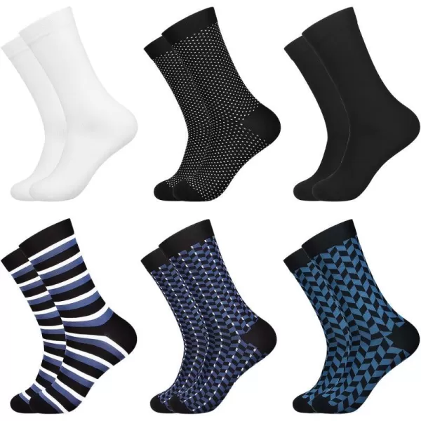 Natural Feelings Mens Dress Socks Patterned Crew Colorful Novelty Funny Casual Socks for MenE2 Muti6