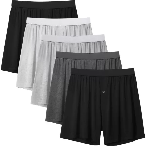 A:black/Gray Multi Bamboo 5-pack