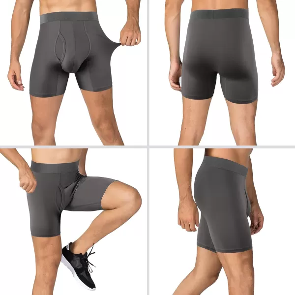 Natural Feelings Athletic Mens Underwear Boxer Briefs for Men pack 24 Pack S M L XL XXLD 6pack  BlackGrey