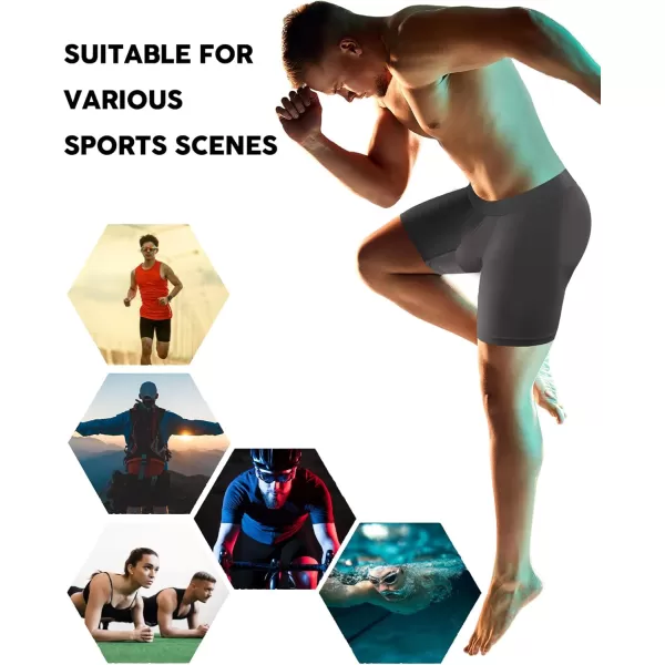 Natural Feelings Athletic Mens Underwear Boxer Briefs for Men pack 24 Pack S M L XL XXLD 6pack  BlackGrey