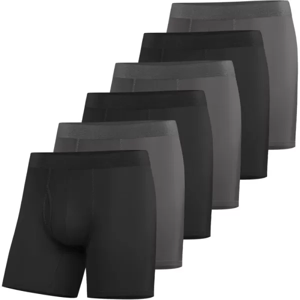 Natural Feelings Athletic Mens Underwear Boxer Briefs for Men pack 24 Pack S M L XL XXLD 6pack  BlackGrey