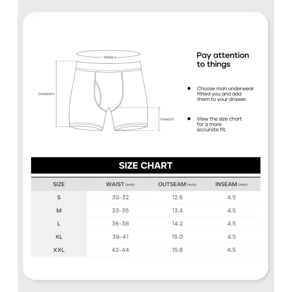 imageNatural Feelings Boxer Briefs Mens Underwear Men Pack Soft Cotton Open Fly UnderwearBamboo 1 Black