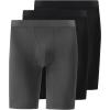 imageNatural Feelings Mens Underwear Modal Boxer Briefs 9 Inch Long Leg Boxer Briefs for Men PackC BlackGrey Boxer Briefs3pack