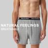 imageNatural Feelings Mens Boxer Short Bamboo Viscose Boxers for Men Loose Fit Mens Soft Underwear Breathable Boxers for Men PackBnavyGray Multi Bamboo Viscose 5pack