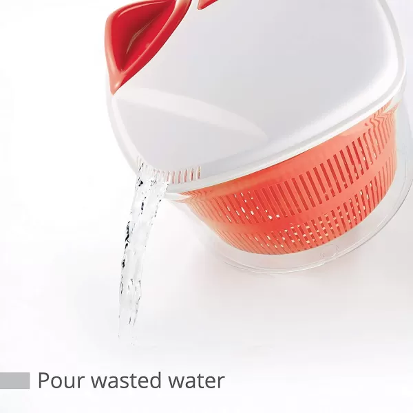 MUELLER Large 5L Salad Spinner Vegetable Washer with Bowl AntiWobble Tech Lockable Colander Basket and Smart Lock Lid  Lettuce Washer and Dryer  Easy Water Drain SystemMUELLER Large 5L Salad Spinner Vegetable Washer with Bowl AntiWobble Tech Lockable Colander Basket and Smart Lock Lid  Lettuce Washer and Dryer  Easy Water Drain System