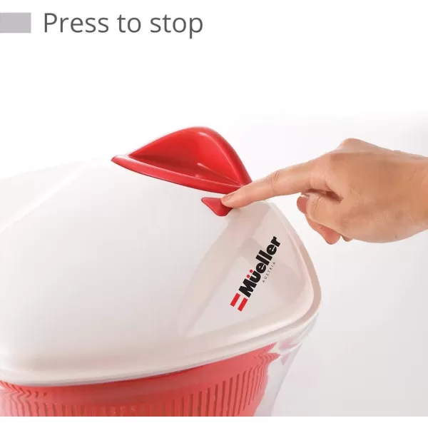 MUELLER Large 5L Salad Spinner Vegetable Washer with Bowl AntiWobble Tech Lockable Colander Basket and Smart Lock Lid  Lettuce Washer and Dryer  Easy Water Drain SystemMUELLER Large 5L Salad Spinner Vegetable Washer with Bowl AntiWobble Tech Lockable Colander Basket and Smart Lock Lid  Lettuce Washer and Dryer  Easy Water Drain System