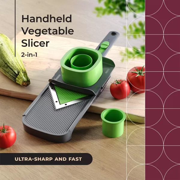 Mueller Handheld Vegetable V Slicer Salad Utensil Perfect for Salad Zucchini Carrots Onions and All Vegetables Make Low CarbPaleoGlutenFree Meals Adjustable ThicknessMueller Handheld Vegetable V Slicer Salad Utensil Perfect for Salad Zucchini Carrots Onions and All Vegetables Make Low CarbPaleoGlutenFree Meals Adjustable Thickness